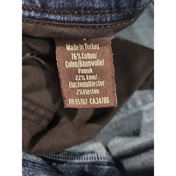 34 Heritage Jeans Mens 35x32 Blue Denim Charisma Comfort Rise Classic Dark Wash - Picture 7 of 7